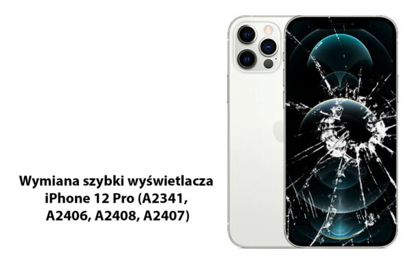 Wymiana zbitej szybki wyświetlacza iPhone 12 Pro (A2341, A2406, A2408, A2407)