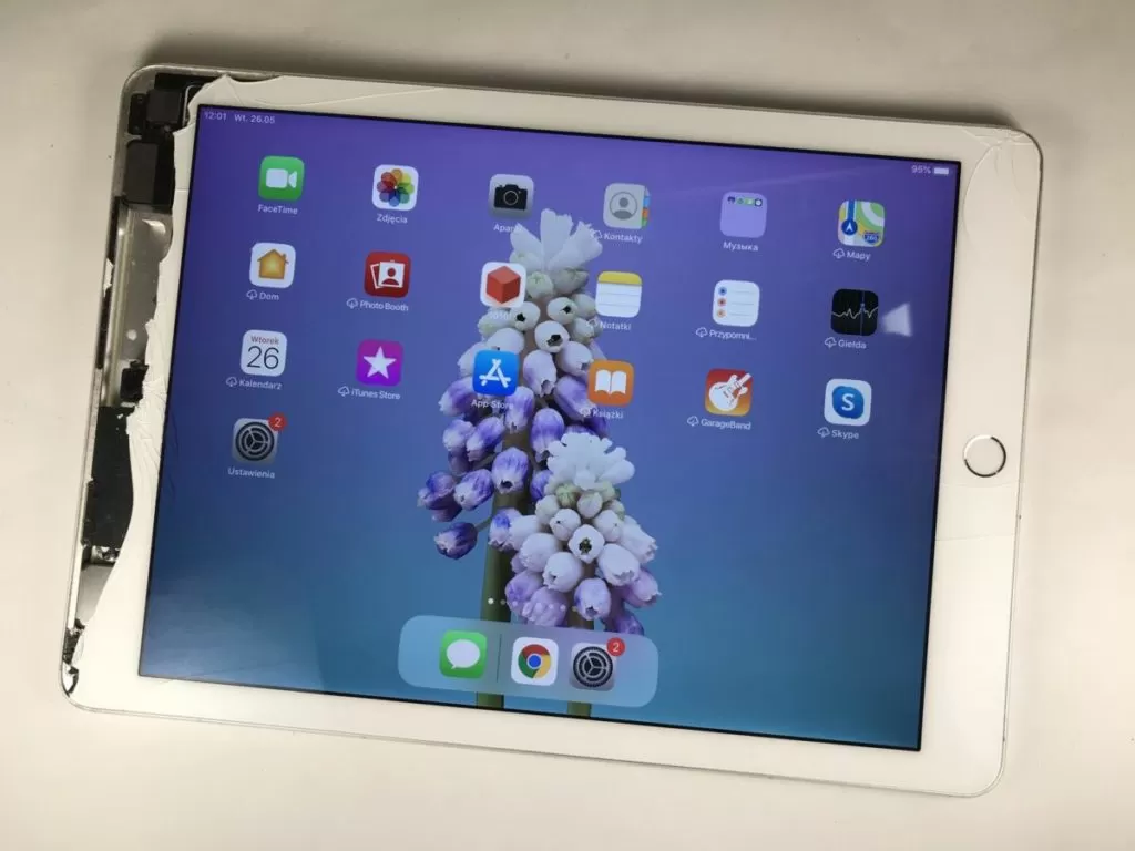 Wymiana zbitej szybki na iPade Pro 9,7″